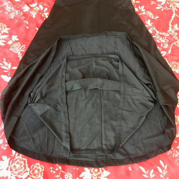 *NWT* BCBGMaxAzria Black Cap-Sleeve V-Neck A-Line Dress - Size XXS - Picture 9 of 15